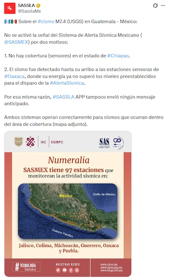 ¿Por qué no sonó la Alerta Sísmica en un temblor de 7.4?