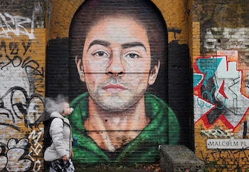 Mural de Luigi Mangione en