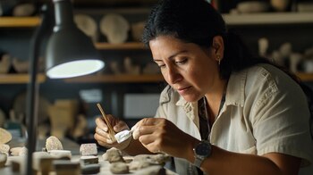 Antropólogas y científicas mexicanas trabajando