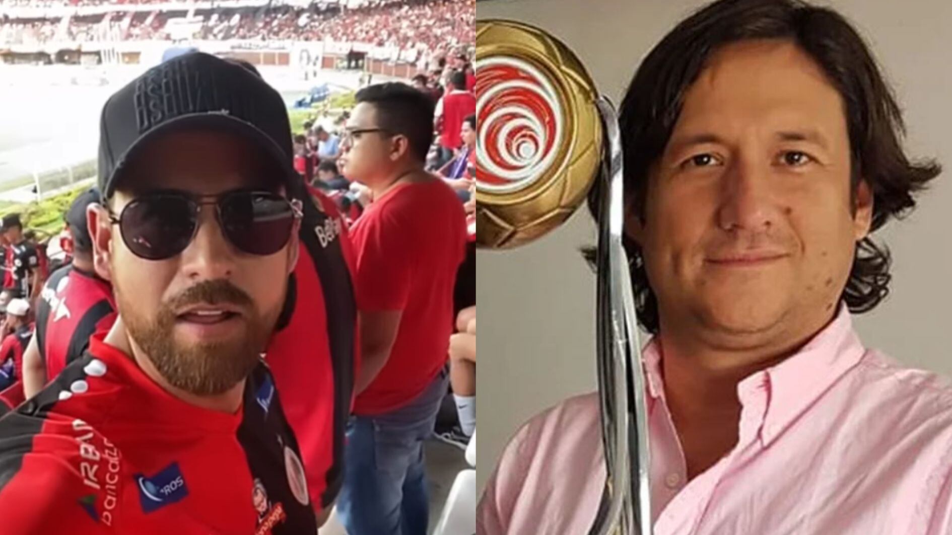 El presentador Johnatan Nieto Blanco es un confesor hincha del Cúcuta Deportivo y debido a los problemas económicos que trae el club le hizo una propuesta a José Augusto Cadena, máximo accionista del equipo - crédito @JoseACadenaM/X y @jnietoblanco/Instagram