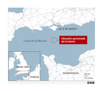 Incidente en el Canal de la Mancha frente a la Isla de Wight