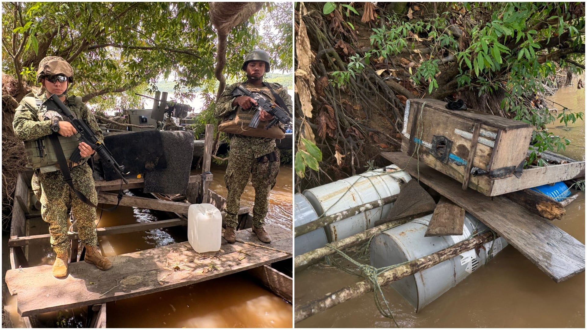 Golpe a la minería ilegal: autoridades inhabilitan nueve máquinas en la Amazonía colombiana