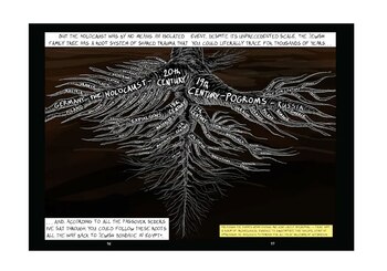 La obra combina imágenes surrealistas