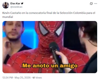 Algunos usuarios se burlaron de varios jugadores convocados - crédito @odsecas / X