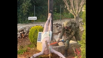 Israel abre una investigación tras la difusión de una imagen de un militar israelí golpeando una imagen de Jesús