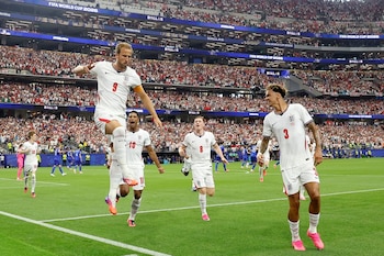 Harry Kane marcou um gol contra a Croácia. (EFE/Marechal)