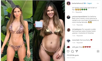 Barby Franco mostró los cambios