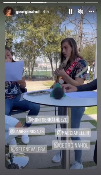 Las jugadoras cantaron el nuevo