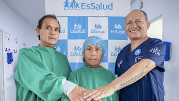 Tras la cirugía, la paciente