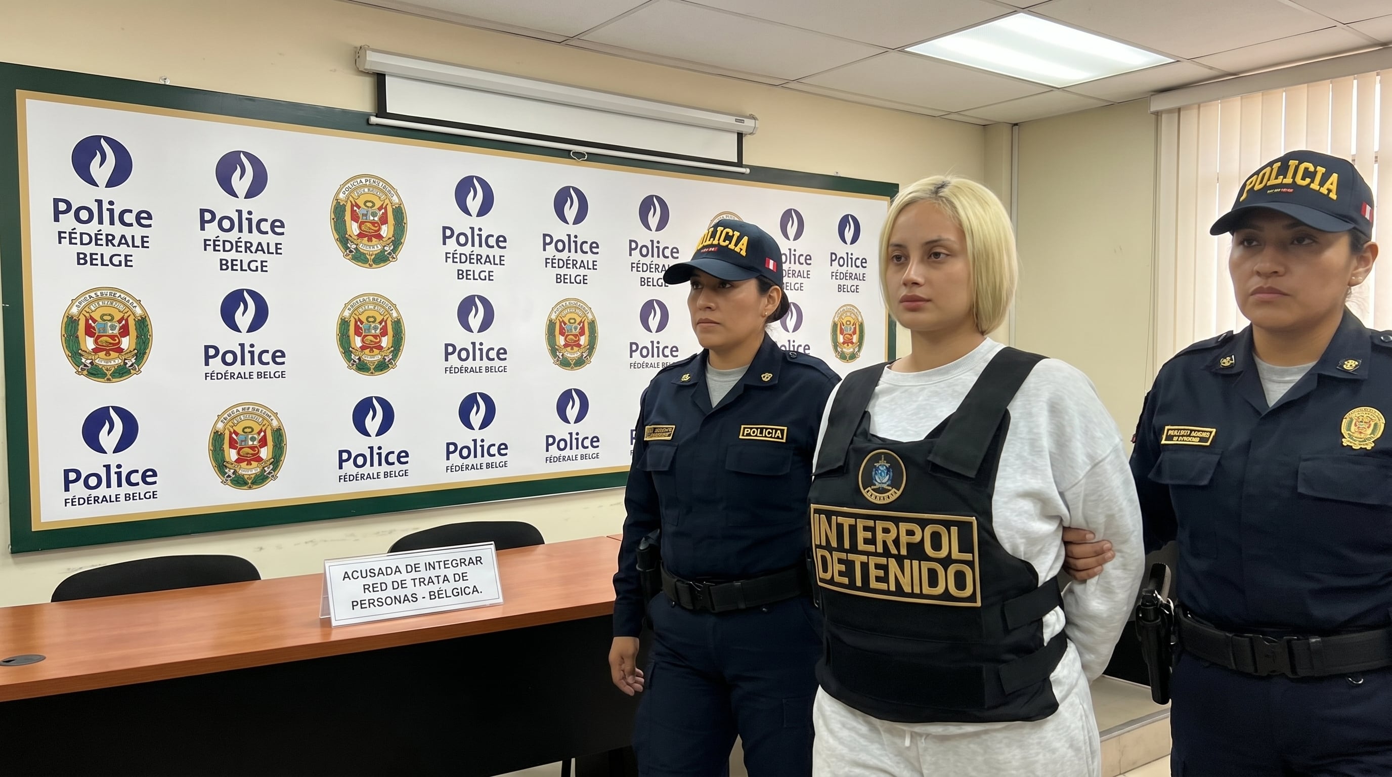 La modelo Nadeska Widausky fue detenida y es acusada de integrar una red de trata de personas con operaciones en Bélgica, como parte de una investigación conjunta. (Imagen Ilustrativa Infobae)