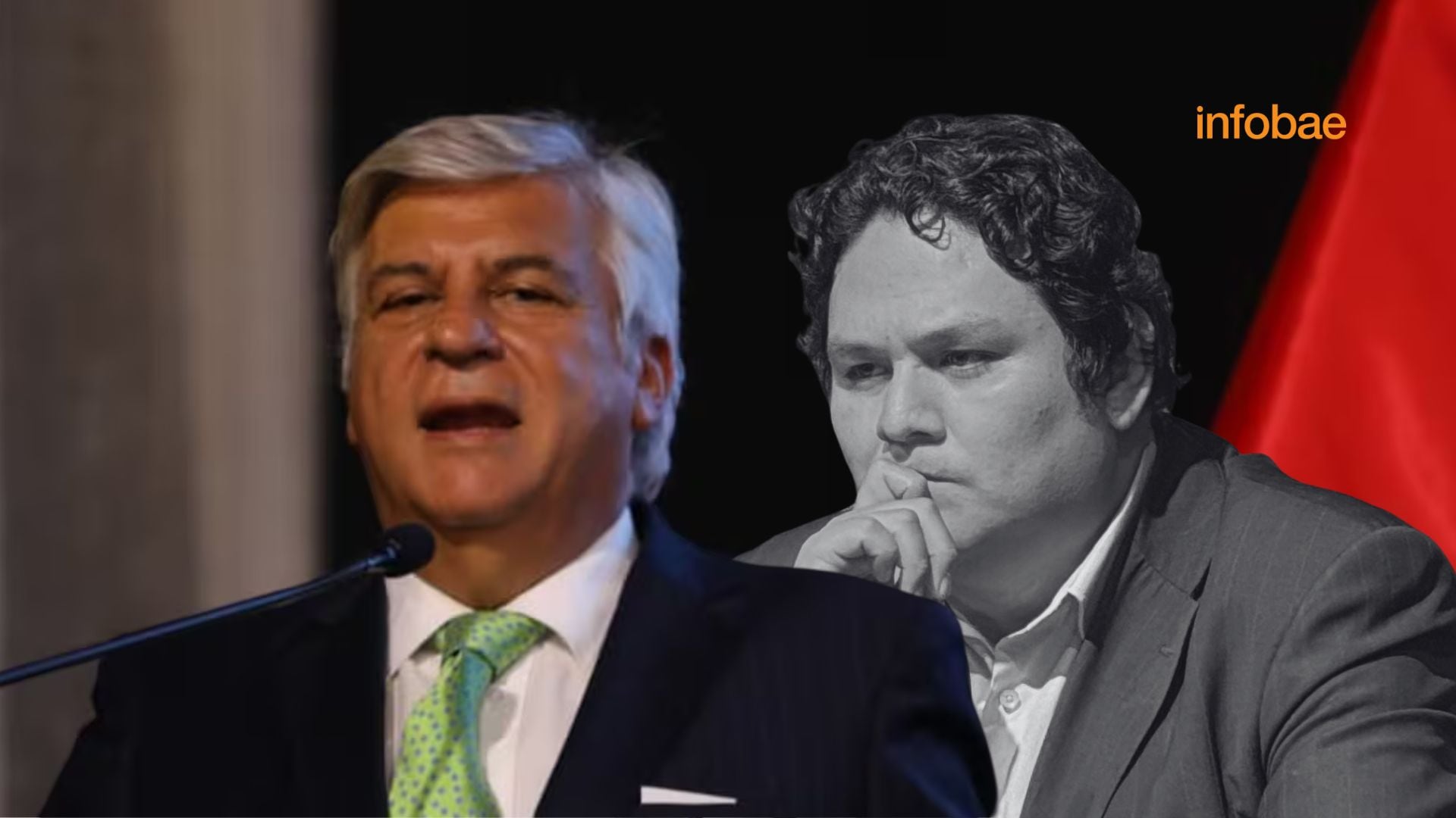 Fernado Olivera arremetió contra Enrique Valderrama, candidato del APRA. | Fotocomposición: Infobae Perú