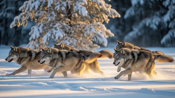 Así cazan los lobos: la