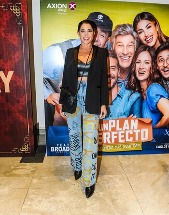 Pamela David en el reestreno