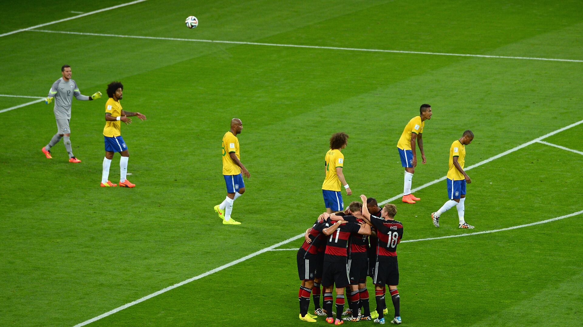 Una de las imágenes de la historia de los Mundiales: el 7-1 de Alemania a Brasil en el 2014