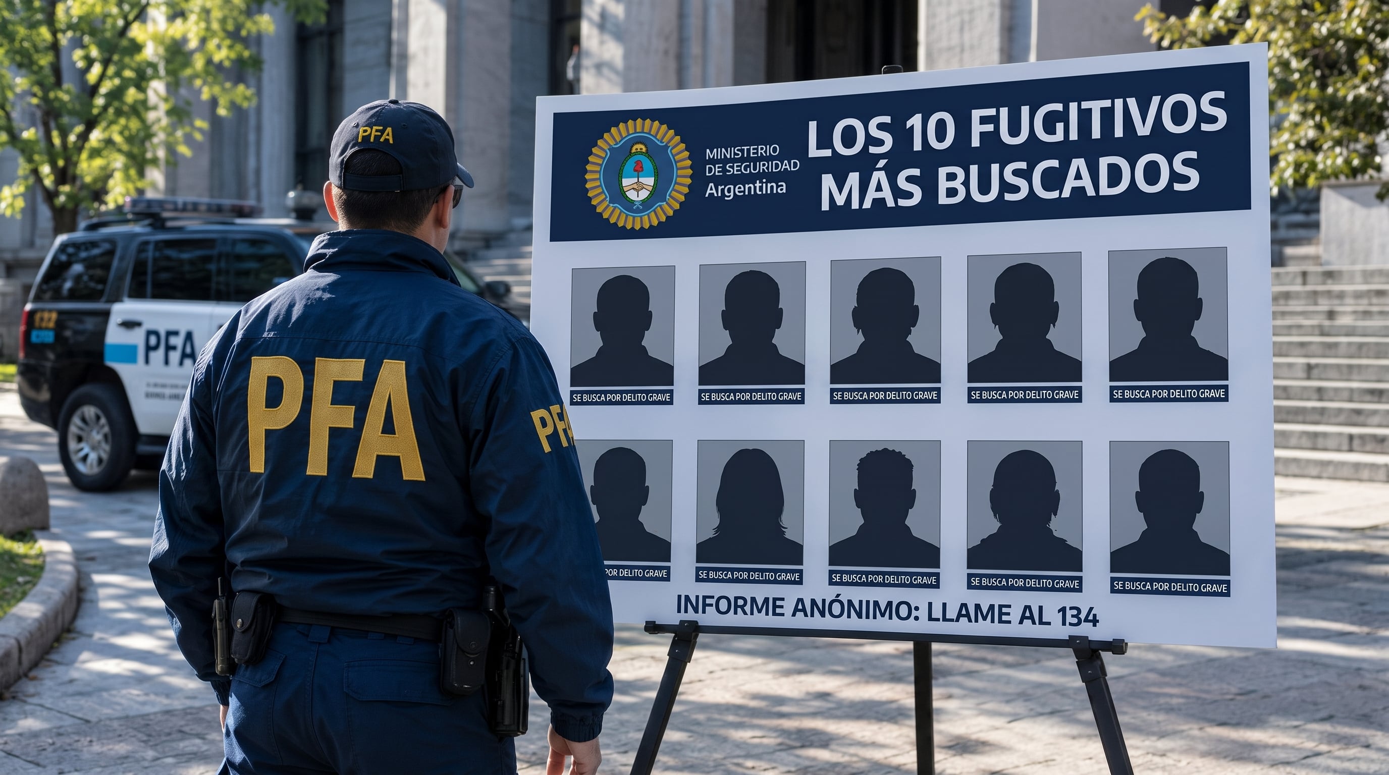 El nuevo programa reunirá datos de las fuerzas federales y organismos judiciales para priorizar la búsqueda de prófugos según criterios de peligrosidad (Imagen Ilustrativa Infobae)