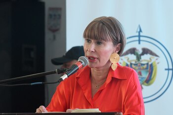 Colombia's Interior Minister Alicia Arango