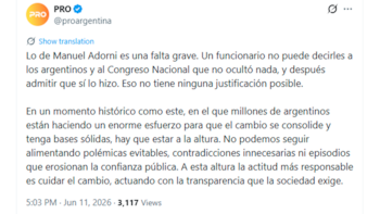 La reacción en el PRO luego de la explicación de Manuel Adorni