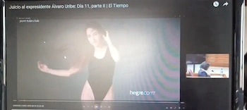 Entre los videos que presentó