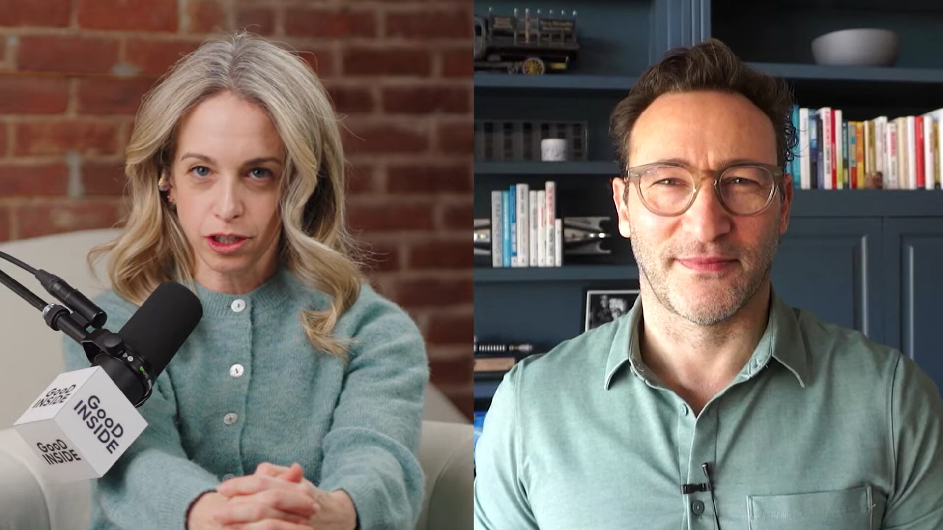 La psicóloga Becky Kennedy y el conferencista Simon Sinek destacaron la importancia del liderazgo en el hogar para fortalecer la salud emocional familiar (Good Inside)