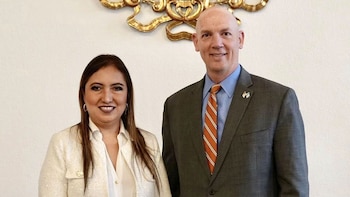 Presidenta del Organismo Judicial de Guatemala sostiene encuentro con nuevo encargado de negocios de EEUU Jorgan K. Andrews