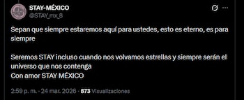 El regalo de STAY México a Stray Kids en su octavo aniversario. (X/@STAY_mx_8)