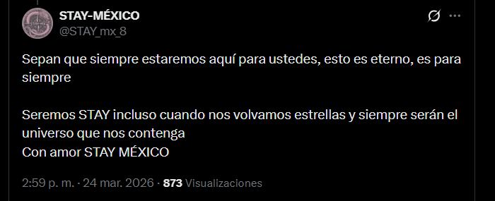 El regalo de STAY México a Stray Kids en su octavo aniversario. (X/@STAY_mx_8)