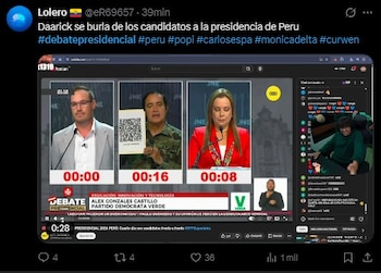 Debate presidencial EN VIVO: lo más viral en redes tras los momentos más polémicos. Captura: X.