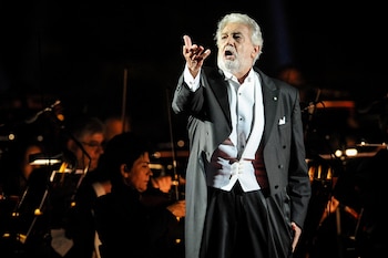 El tenor español Plácido Domingo.