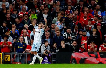 Manuel Lanzini celebra su tanto