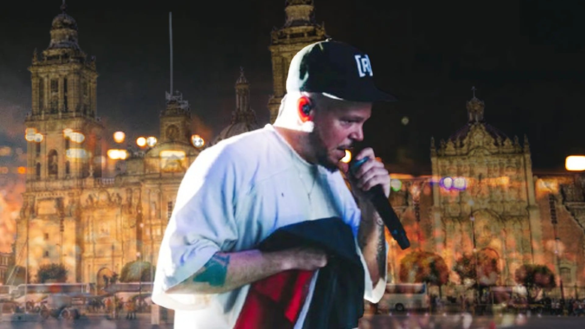 Residente ofreció un concierto gratuito en el Zócalo de la Ciudad de México el 6 de septiembre de 2025. Foto: Infobae México.