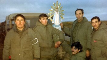 La virgen del Rosario fue