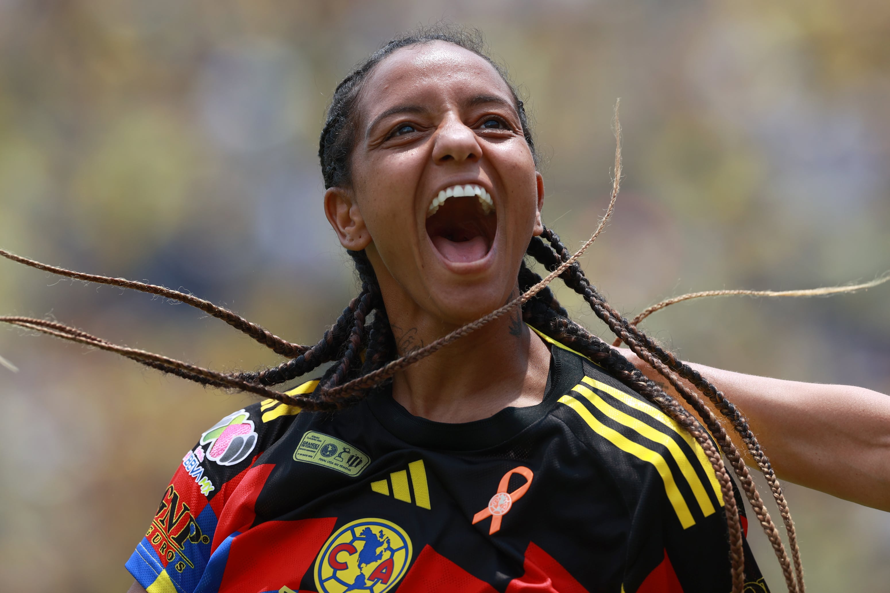 Geyse Da Silva lidera la tabla de goleo de la Liga Mx. (EFE/ Alex Cruz)