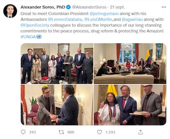 Alexander Soros celebra la reunión