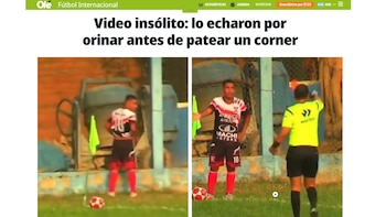 Diario Olé fue uno de los medios internacionales que replicó la noticia del jugador expulsado por orinar en Copa Perú.