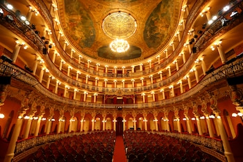 Vista del auditorio del Teatro Amazonas en Manaus, estado de Amazonas (MICHAEL DANTAS / AFP)