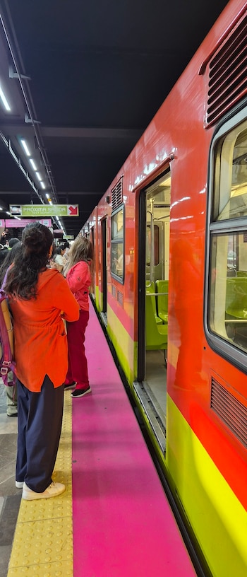 Avance en tiempo real de las diversas líneas de la red de transporte público capitalino.