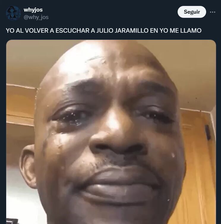Julio Jaramillo sacó más de una lágrima a los seguidores de Yo me llamo- crédito @why_jos/X