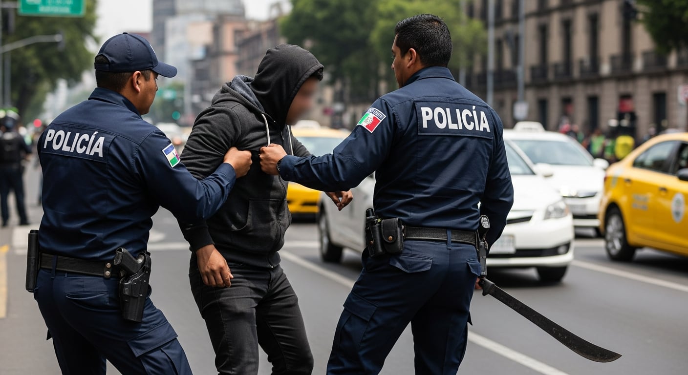 Conductor agrede con machete a padre e hijo de cinco años tras percance vial en Iztacalco