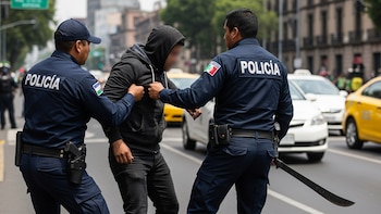 Conductor agrede con machete a padre e hijo de cinco años tras percance vial en Iztacalco
