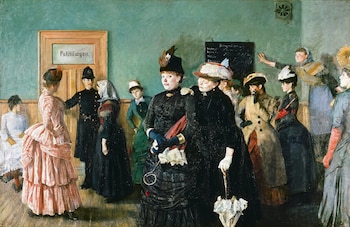 “Albertine en la sala de