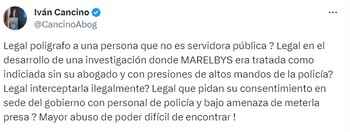 Declaraciones de la defensa de