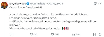 Landau responde con tono desafiante tras polémica por la visa de Andy López Beltrán.