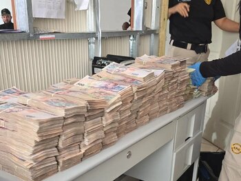 Durante la intervención de Koriun fueron contabilizados más de L358 millones en efectivo en distintas sedes y propiedades. (FOTO: La Prensa)