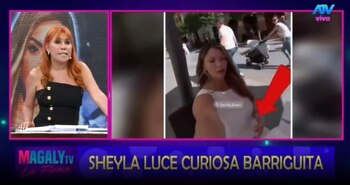 Sheyla Rojas muestra abultado vientre