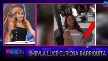 Sheyla Rojas muestra abultado vientre