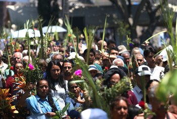 En Cuernavaca la procesión y
