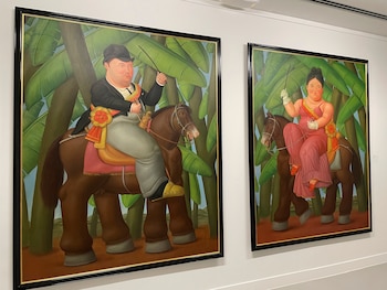 Vista de obras del artista