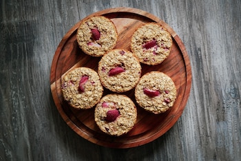 Receta de cupcakes de avena