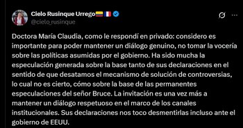 Rusinque respondió directamente a Lacouture