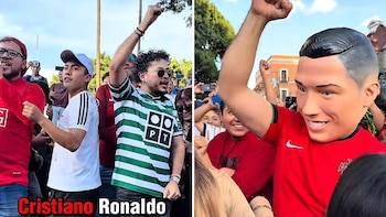 “Bicholovers” se reúnen en Puebla para despedir a Cristiano Ronaldo en medio de la polémica con Portugal